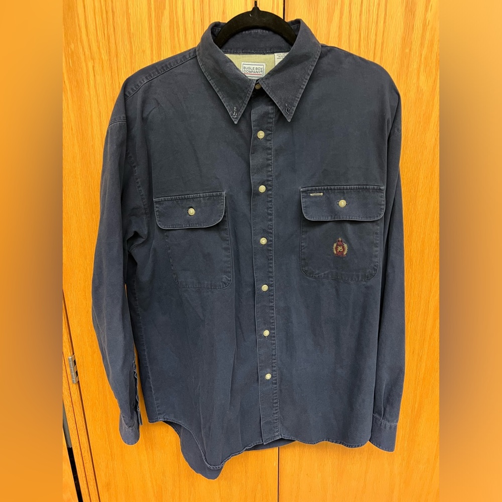 Bugle Boy Large 100% Cotton LS button down shirt